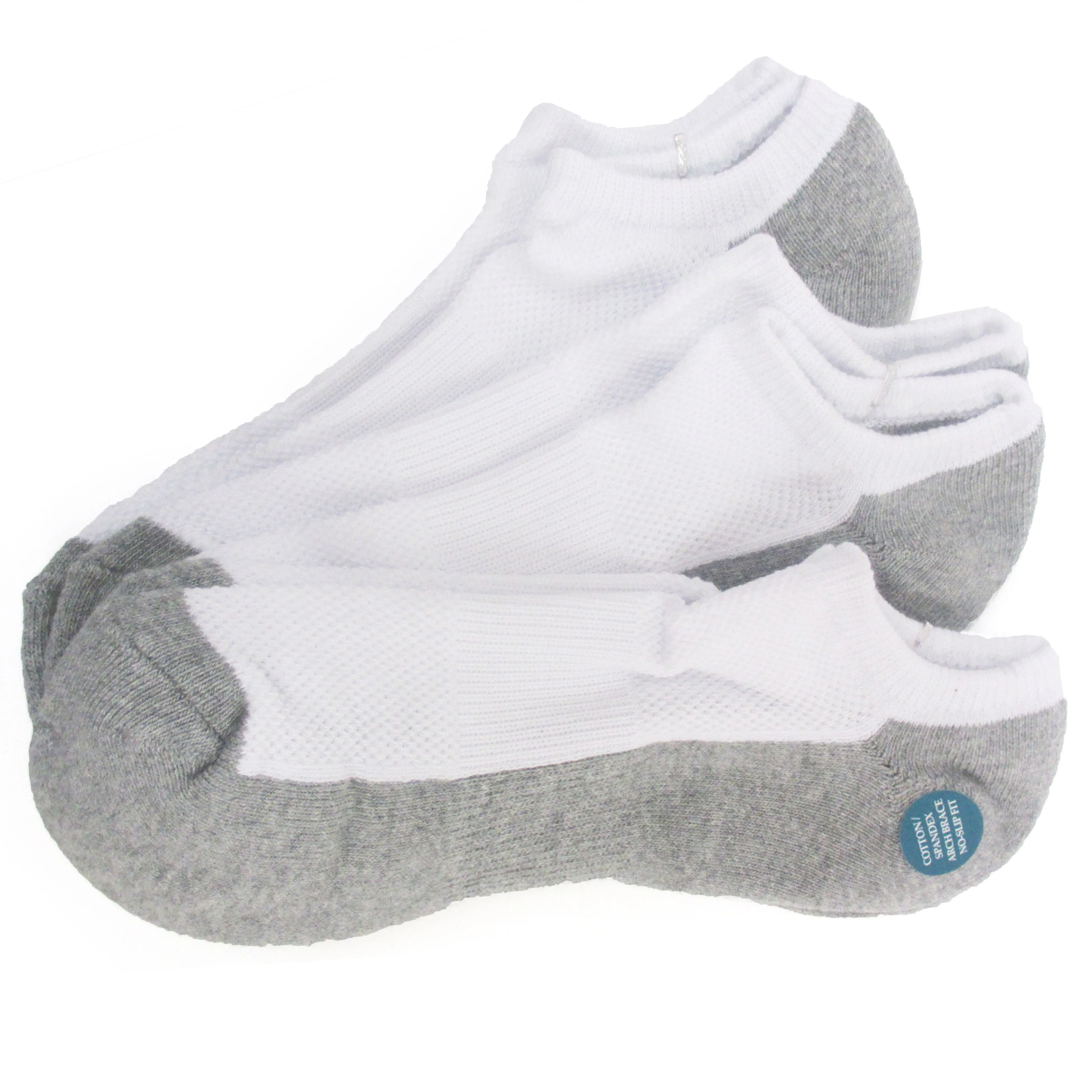 12 Pair Athletic Running Socks Low Cut Ankle No Show Sports Men Women White 9-11
