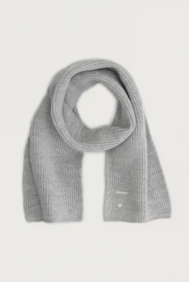 Baby Knitted Scarf, Grey Melange