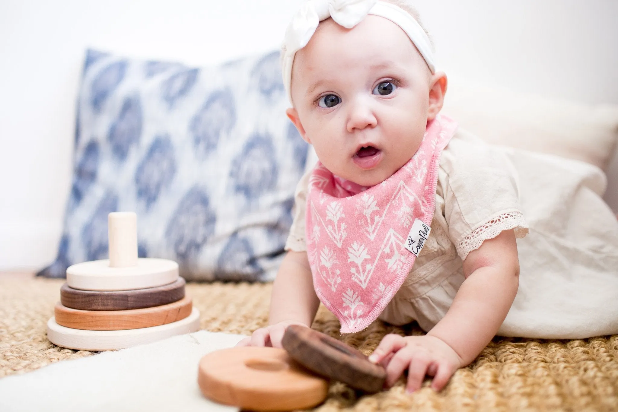 Copper Pearl Baby Bandana Bibs | Claire