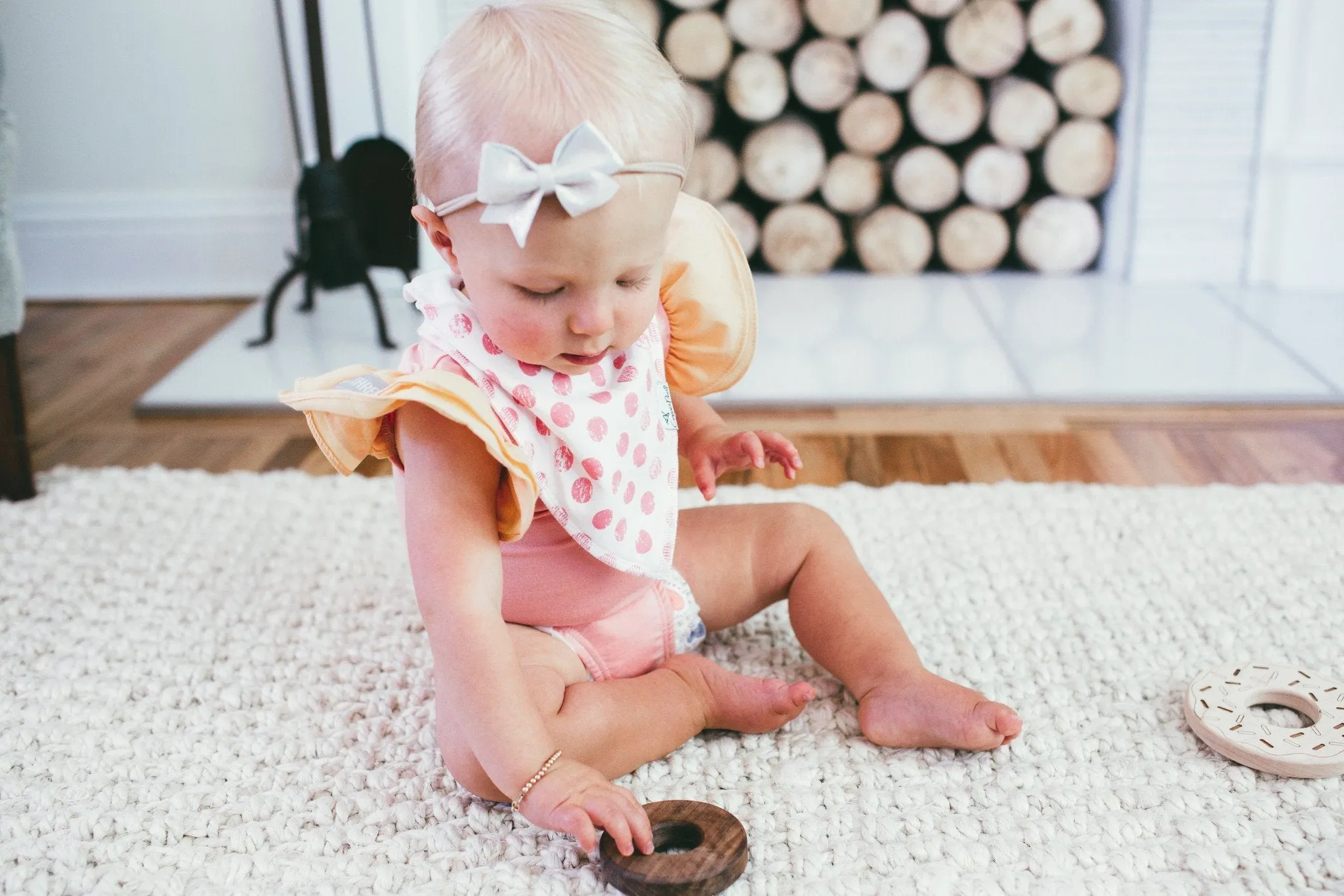 Copper Pearl Baby Bandana Bibs | Claire