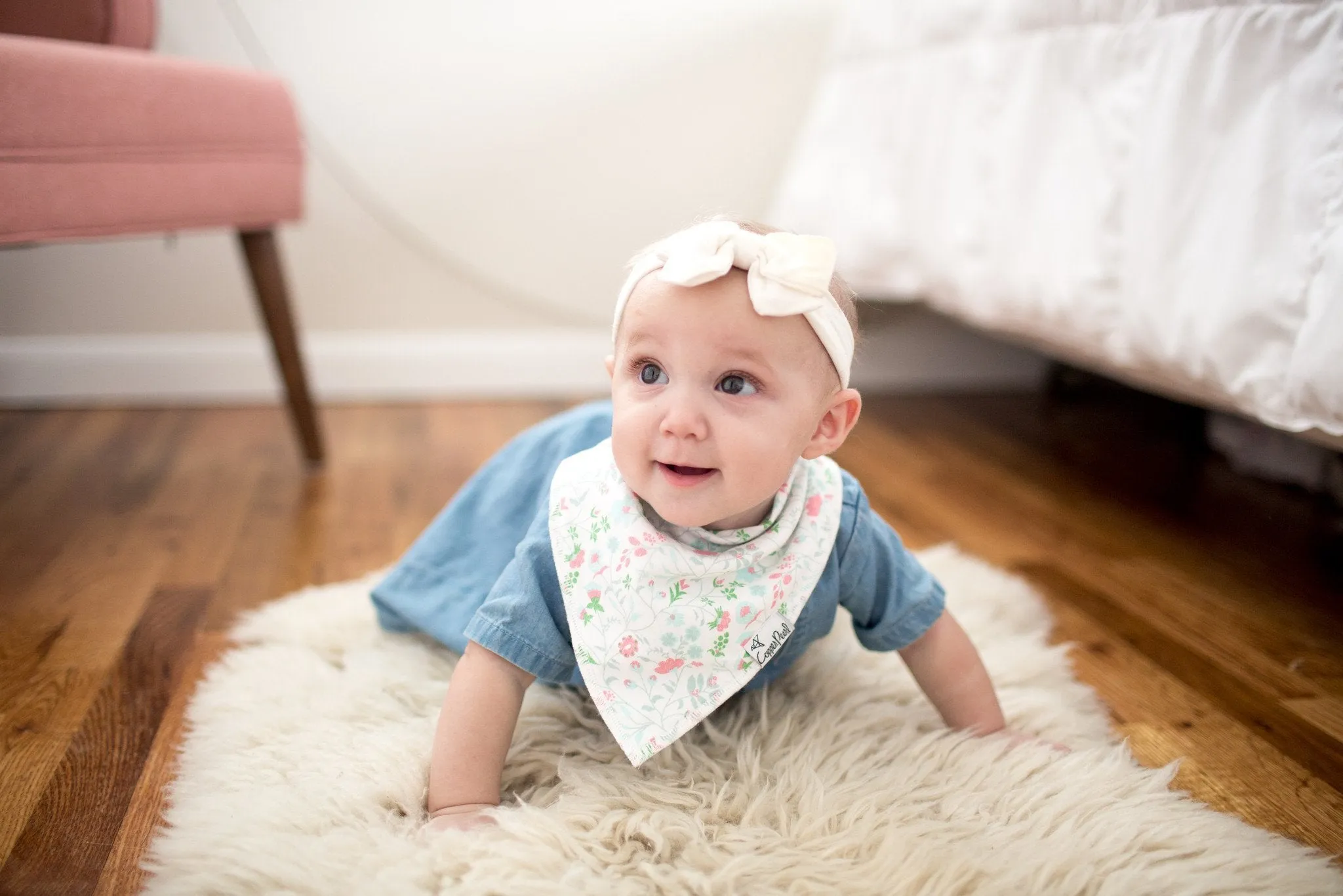 Copper Pearl Baby Bandana Bibs | Claire