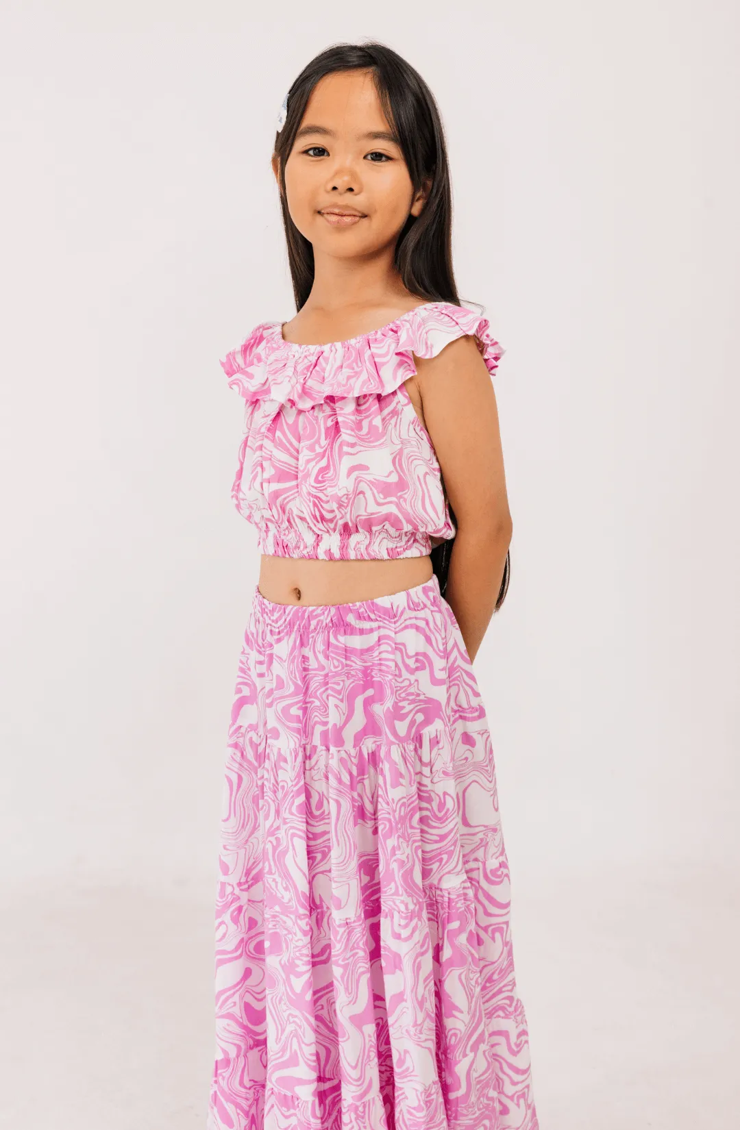 Festival Skirt in Pink Swirl
