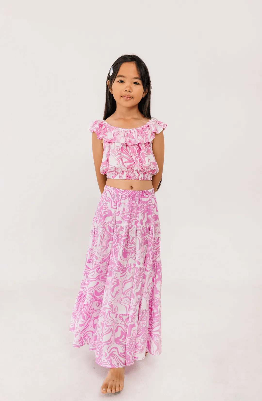 Festival Skirt in Pink Swirl