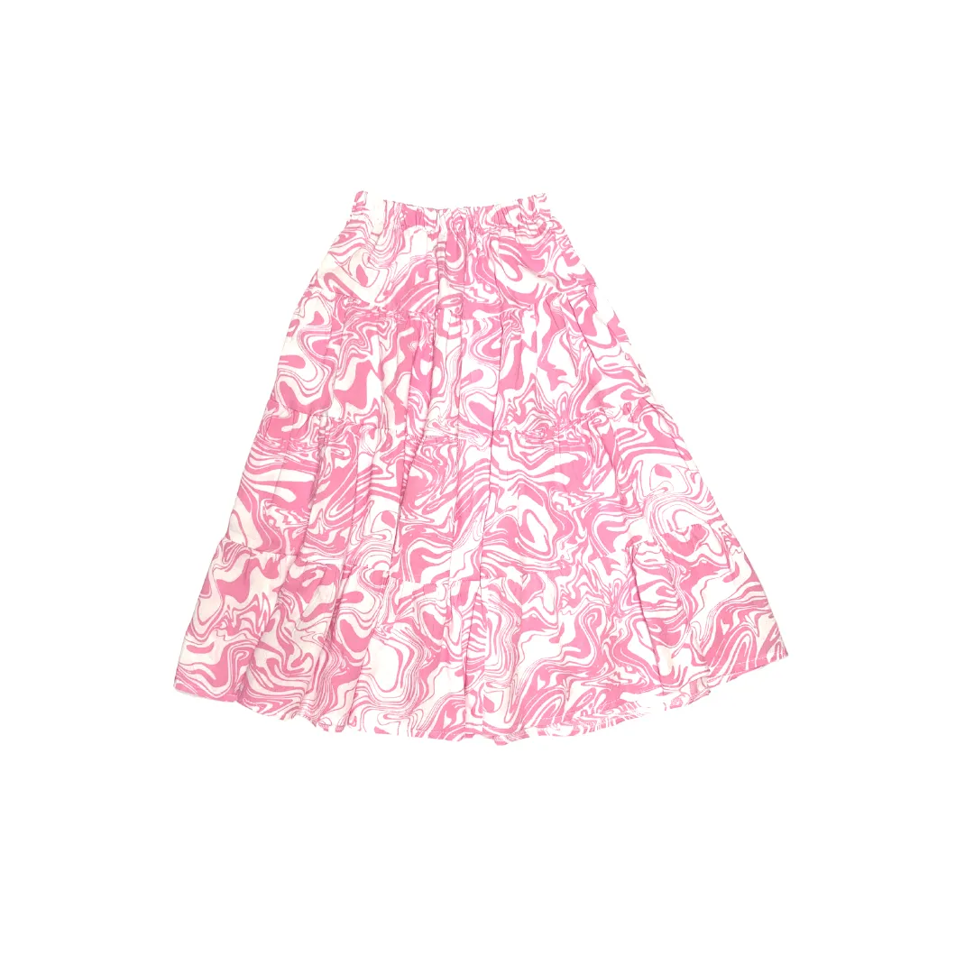Festival Skirt in Pink Swirl