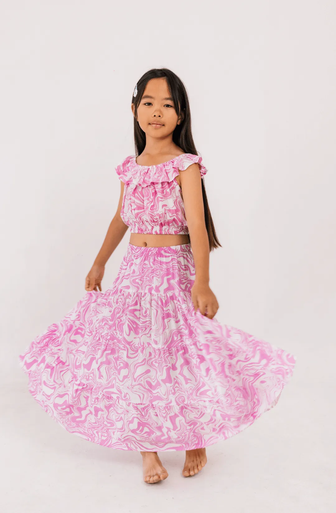 Festival Skirt in Pink Swirl