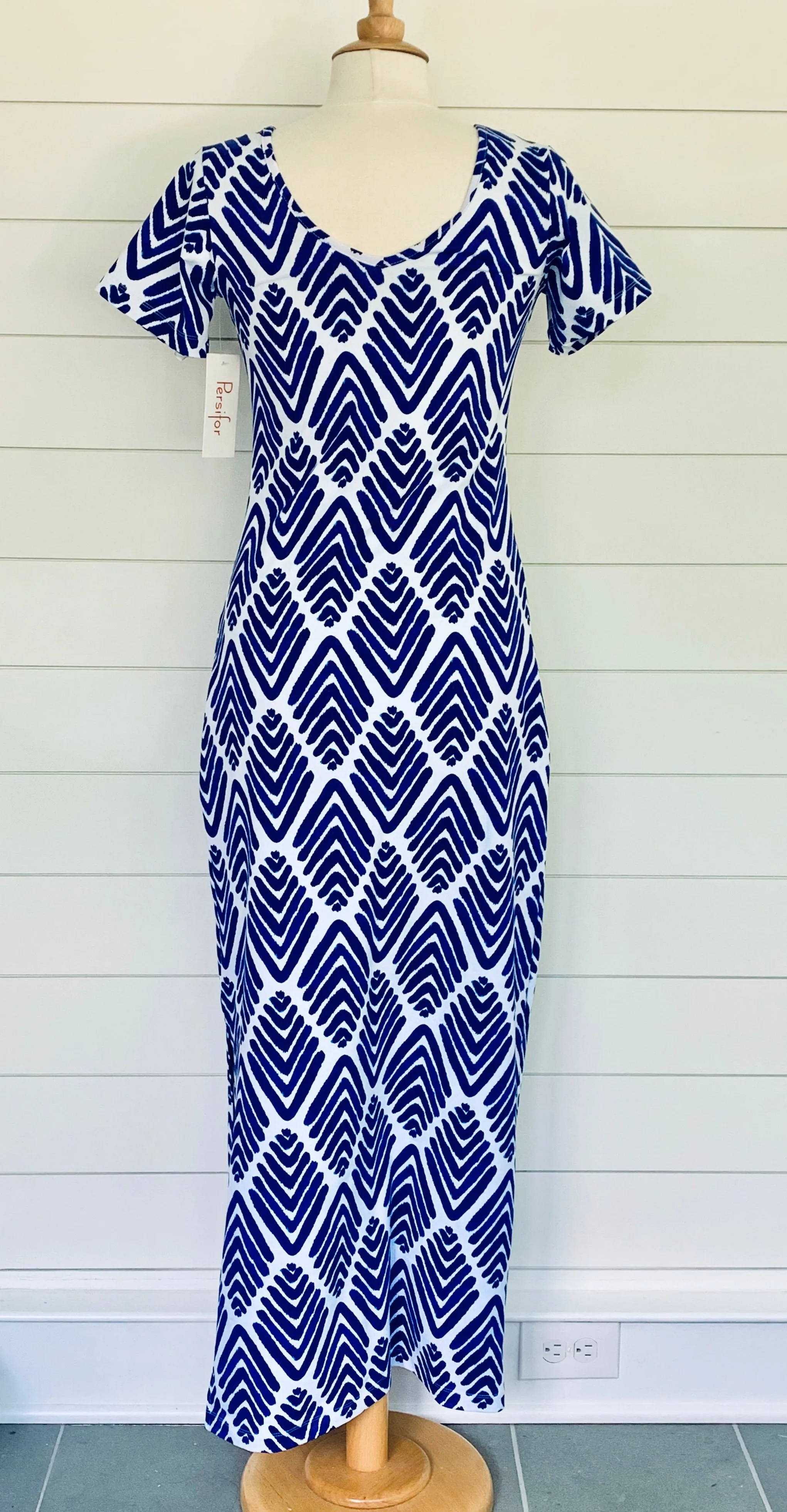 Florence Dress Arrowhead Cobalt