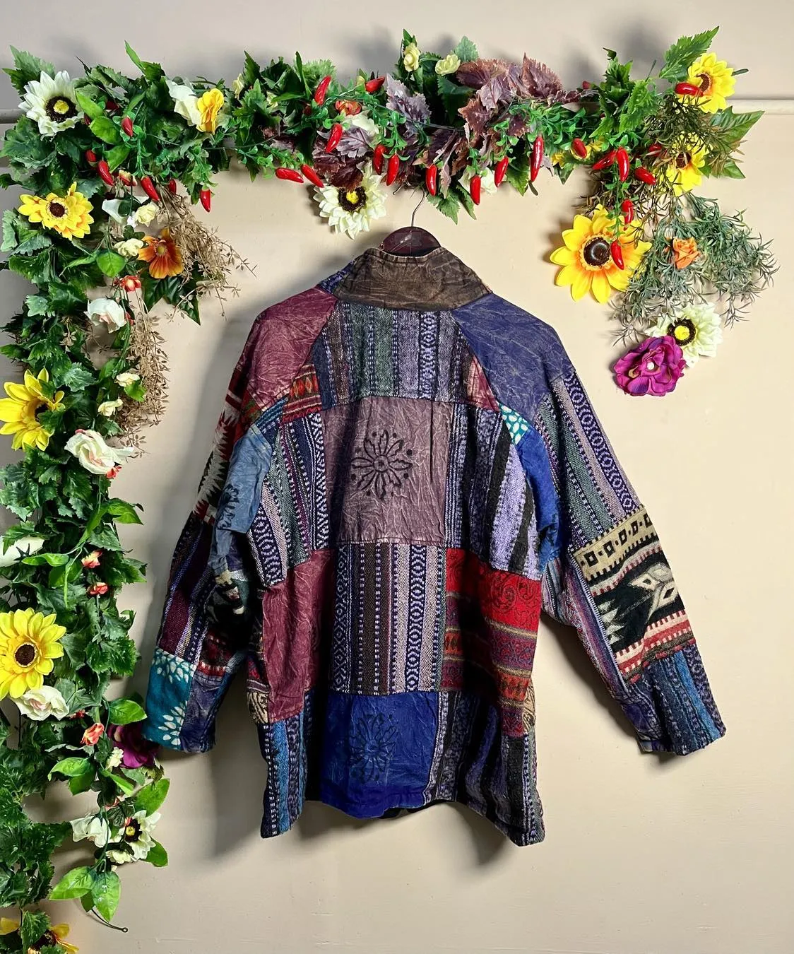 Gheri Patchwork Fleece Jacket XXXL