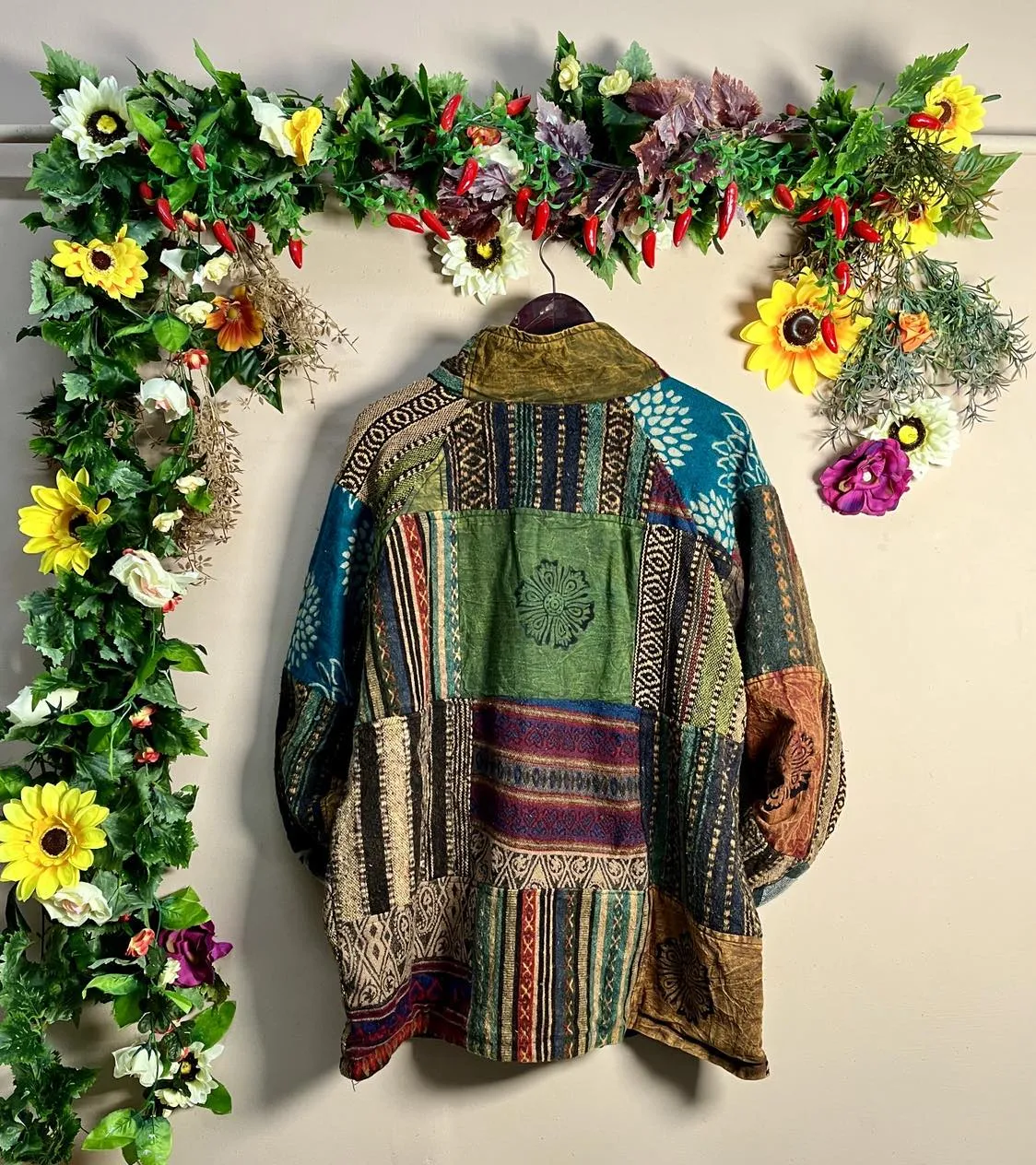 Gheri Patchwork Fleece Jacket XXXL