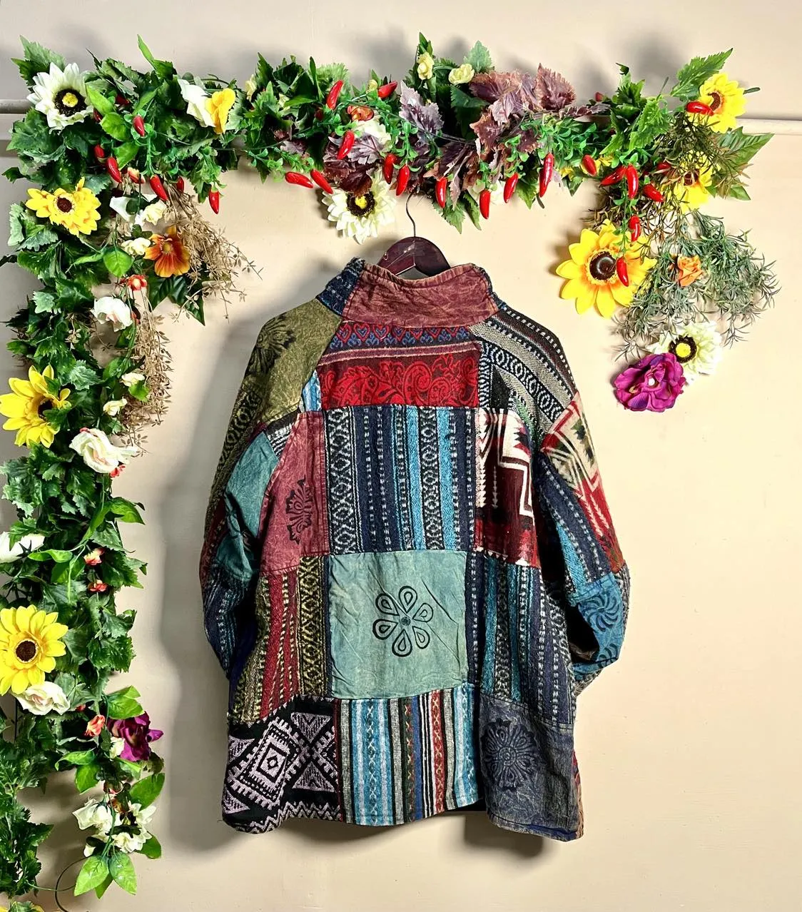 Gheri Patchwork Fleece Jacket XXXL
