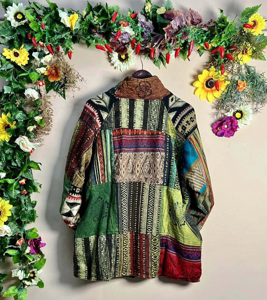 Gheri Patchwork Fleece Jacket XXXL