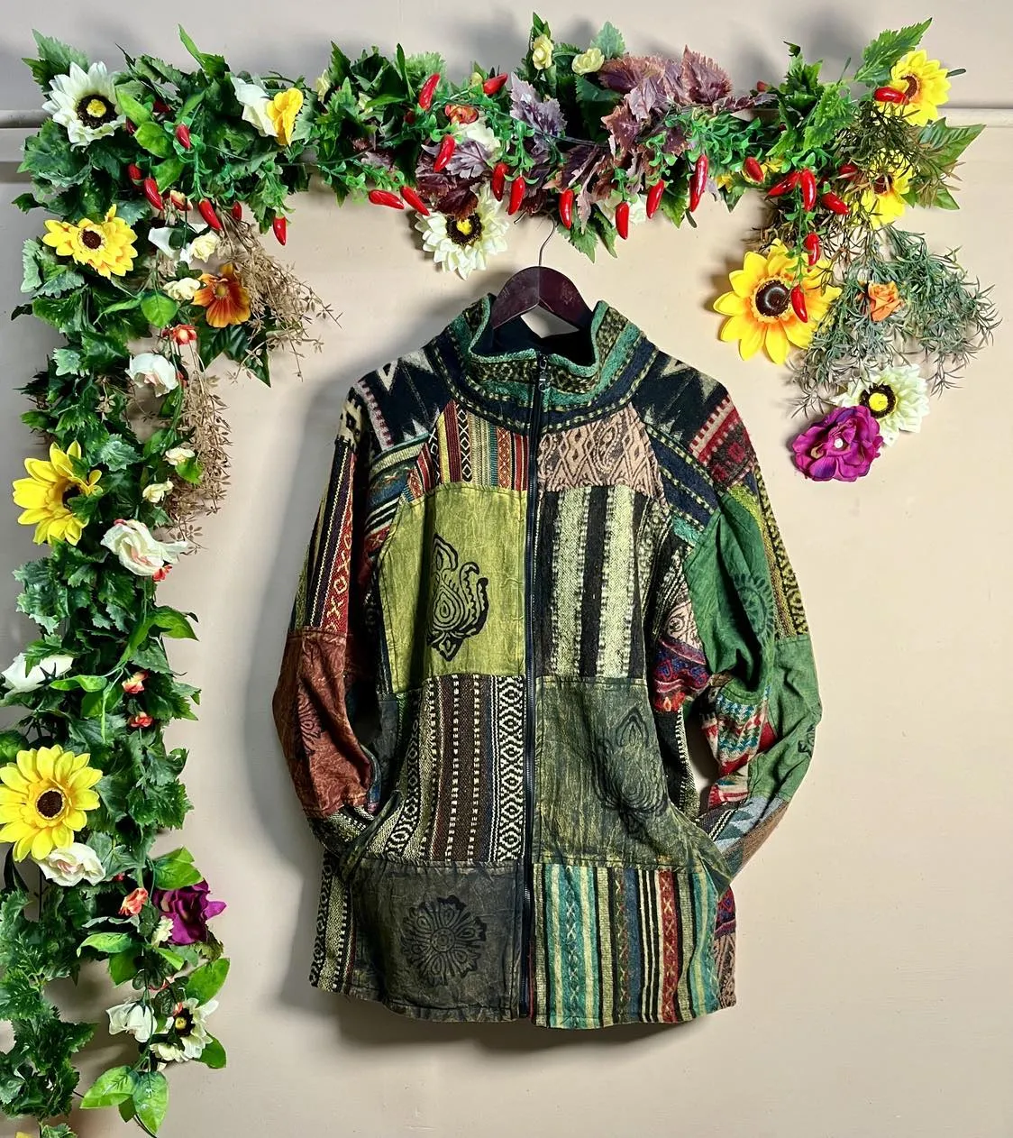 Gheri Patchwork Fleece Jacket XXXL