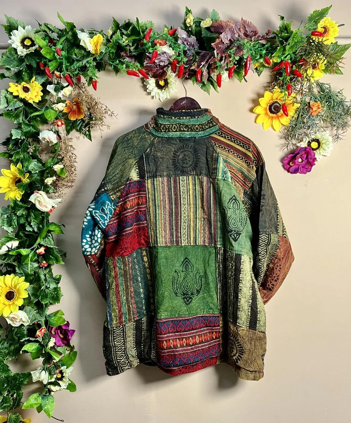 Gheri Patchwork Fleece Jacket XXXL