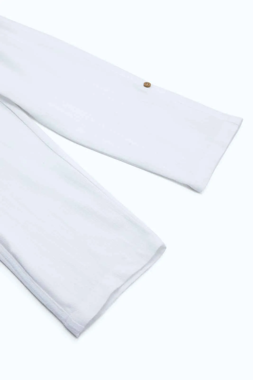 Infant Boys White Linen Trouser