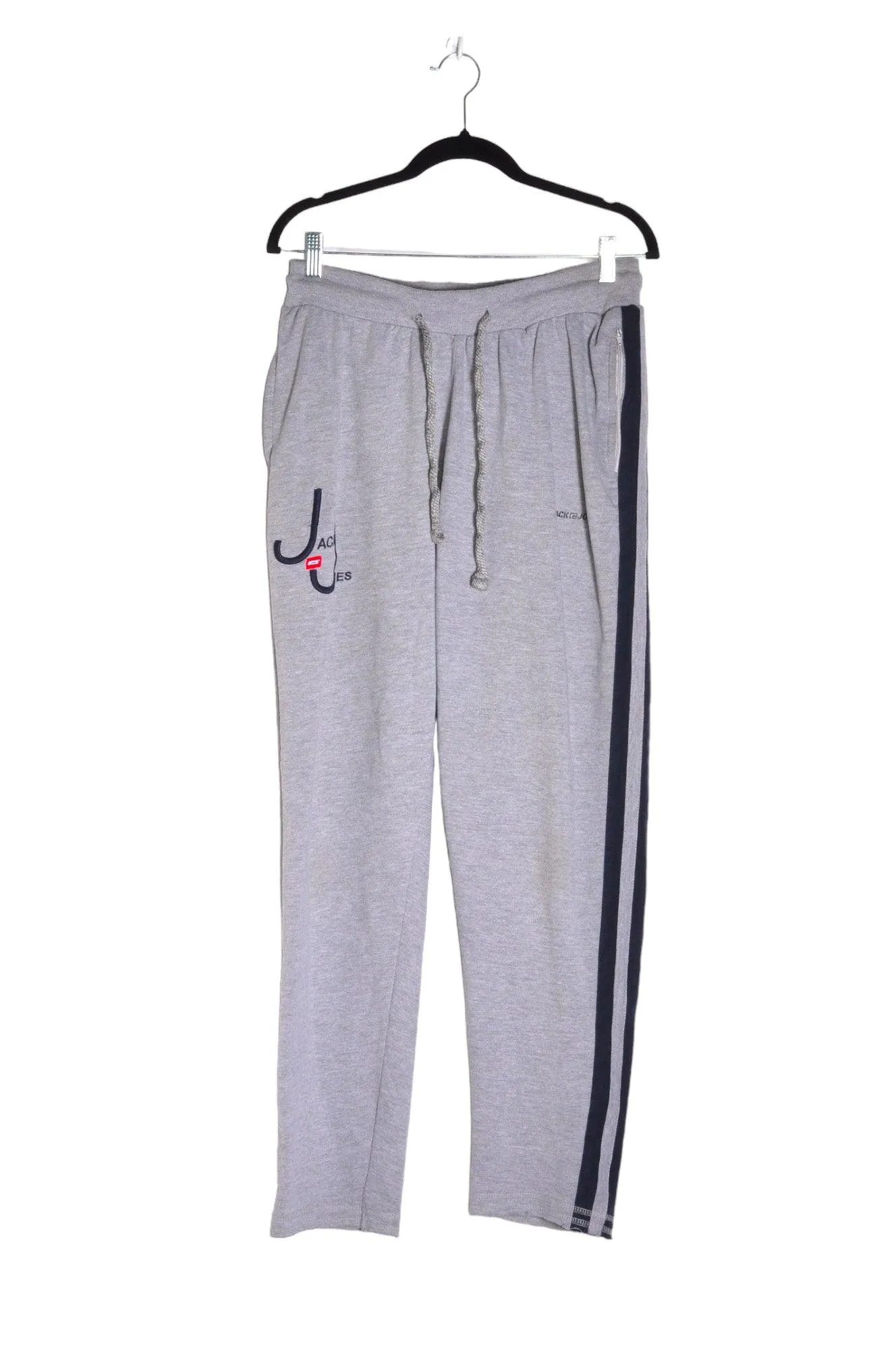 JACK AND JONES Men Activewear Joggings Regular fit in Gray - XXL