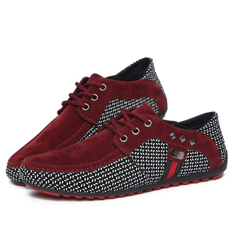 Luxury Breathable Lace Up Casual Men Flat Formal Shoes