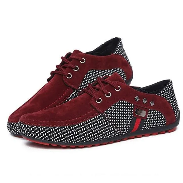 Luxury Breathable Lace Up Casual Men Flat Formal Shoes