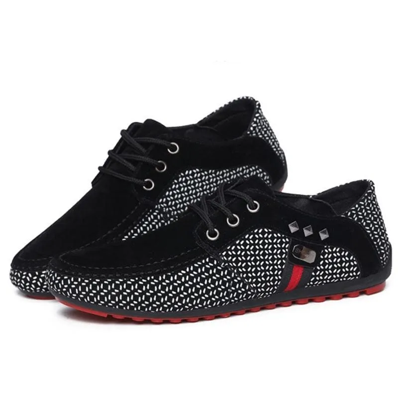 Luxury Breathable Lace Up Casual Men Flat Formal Shoes