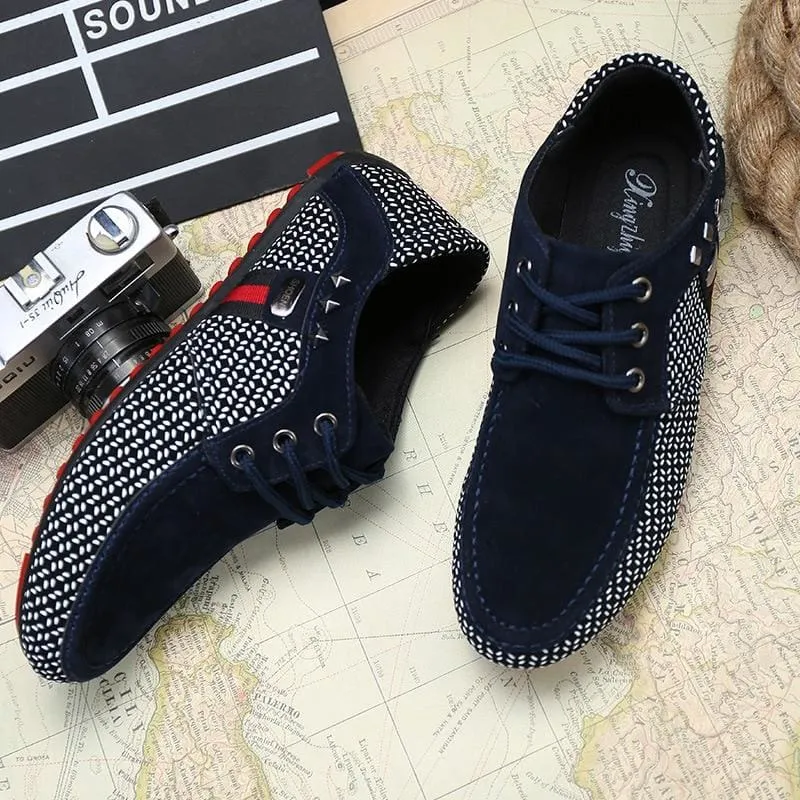 Luxury Breathable Lace Up Casual Men Flat Formal Shoes
