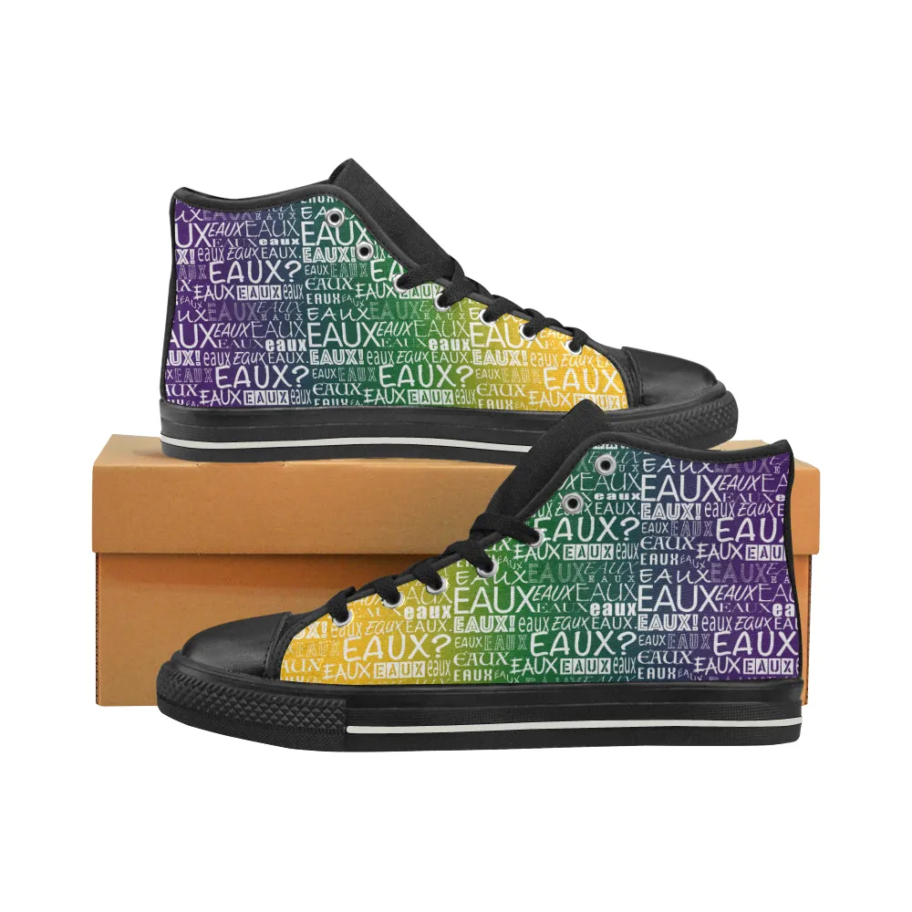 MARDI GRAS MEN'S HI TOP SHOES