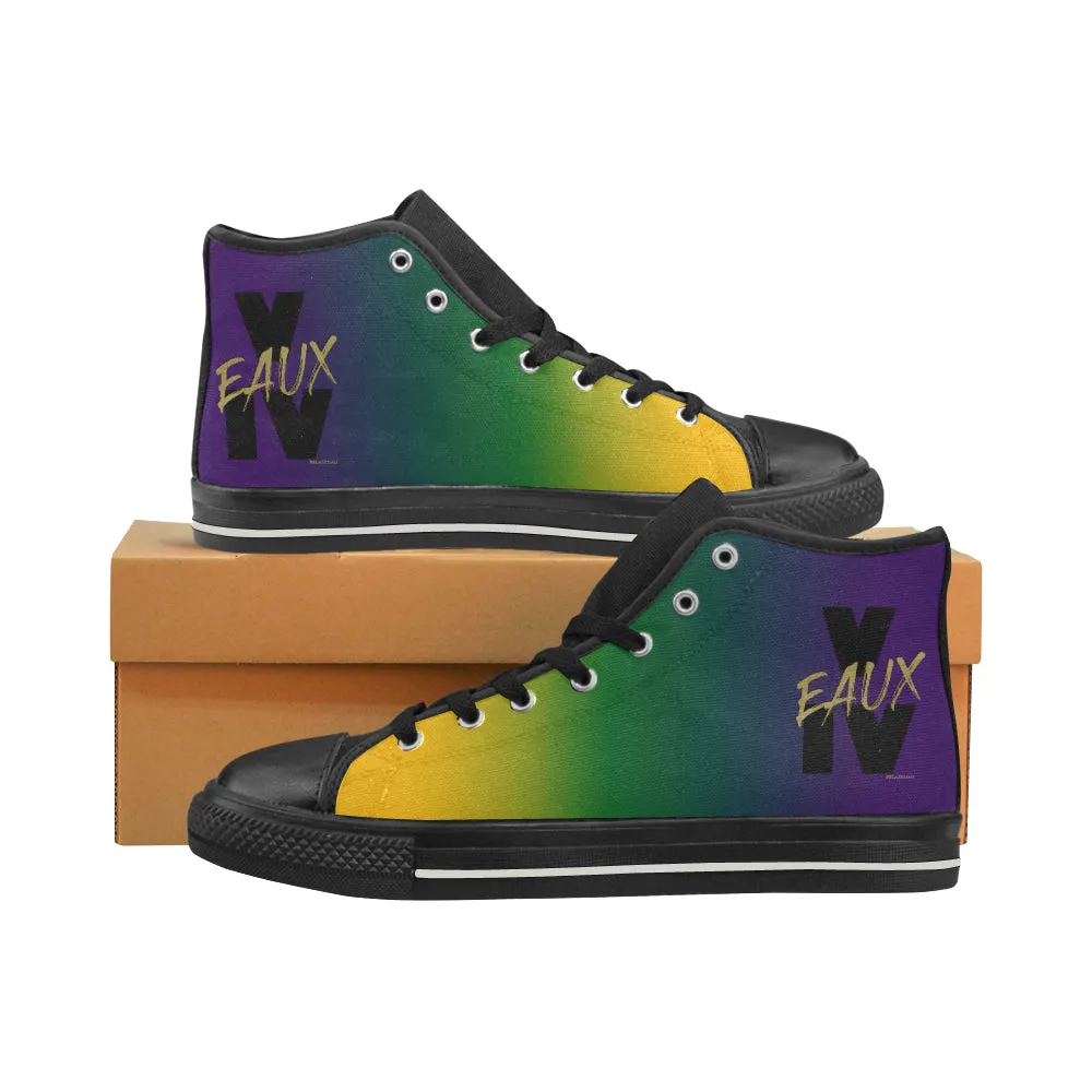 MARDI GRAS MEN'S HI TOP SHOES