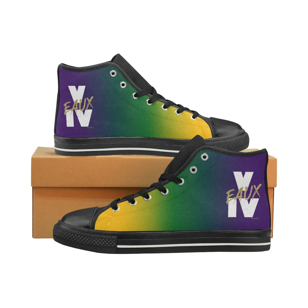 MARDI GRAS MEN'S HI TOP SHOES