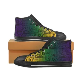 MARDI GRAS MEN'S HI TOP SHOES