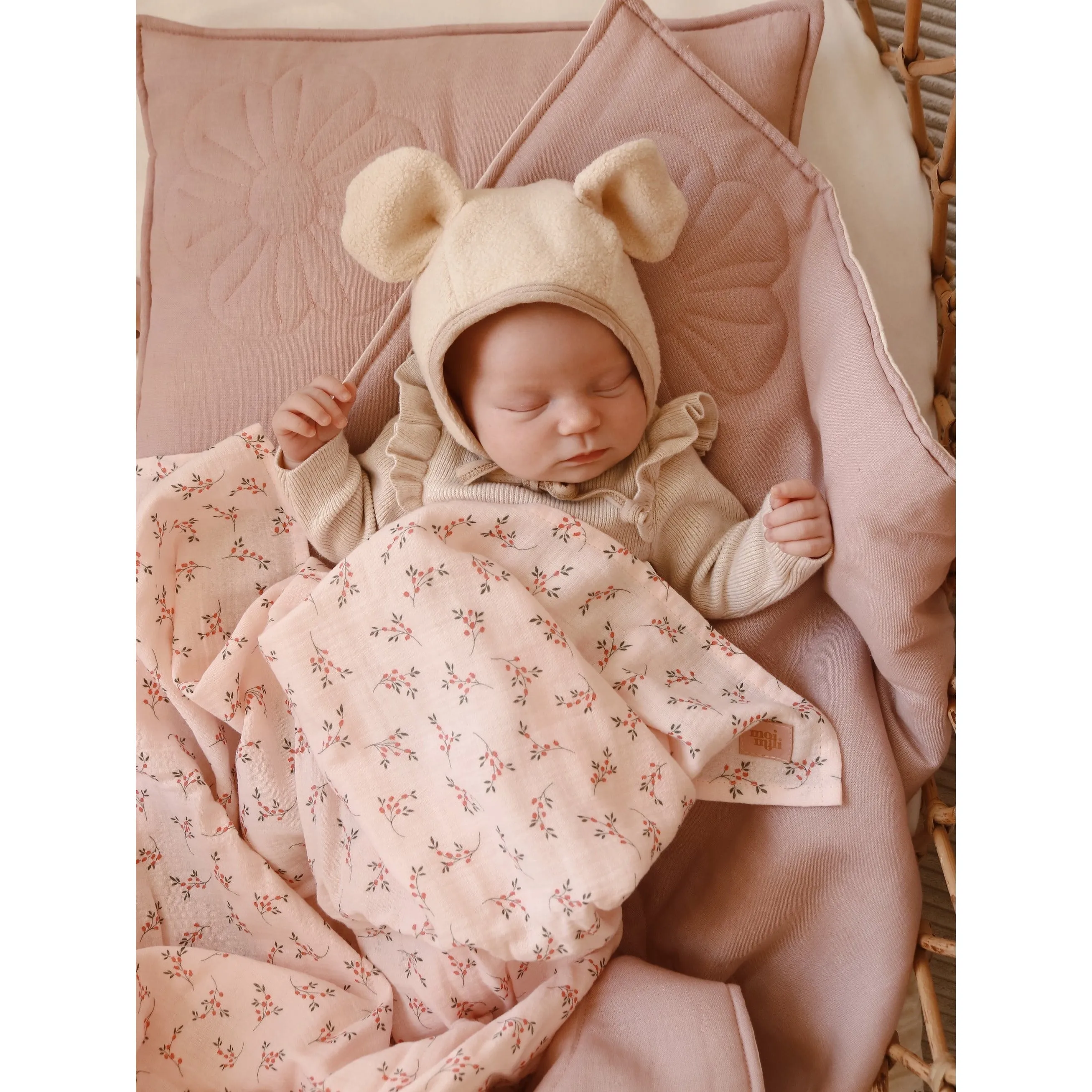 Muslin baby swaddle blanket