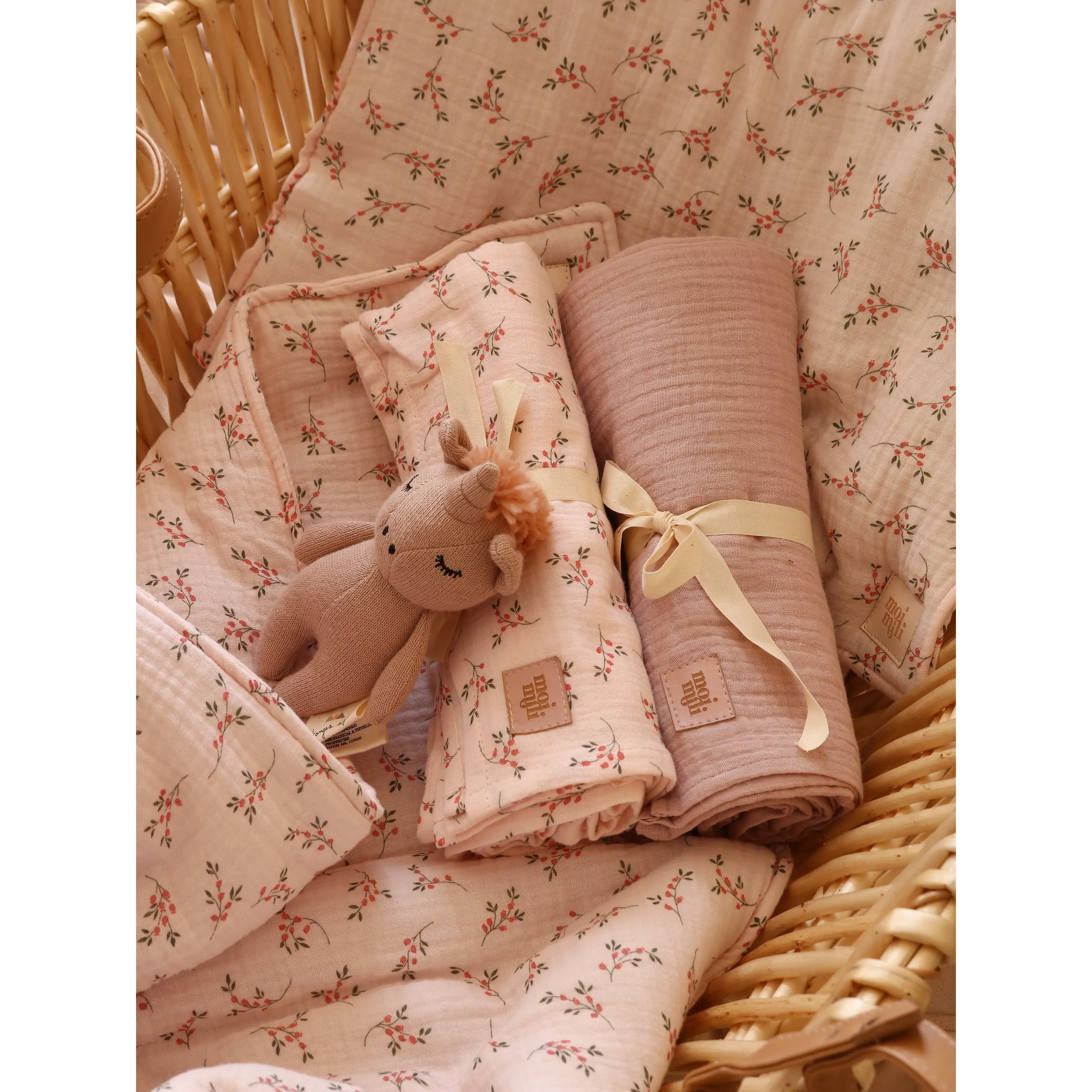 Muslin baby swaddle blanket