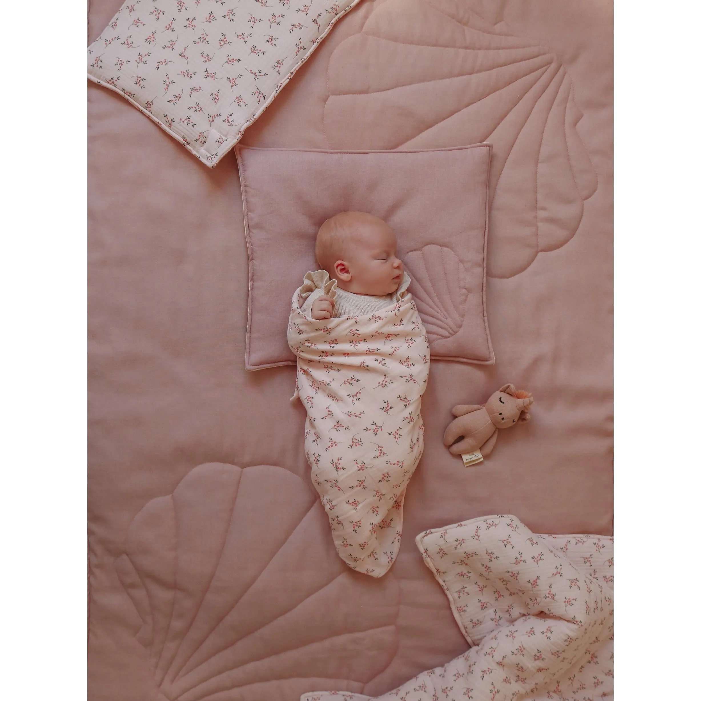 Muslin baby swaddle blanket