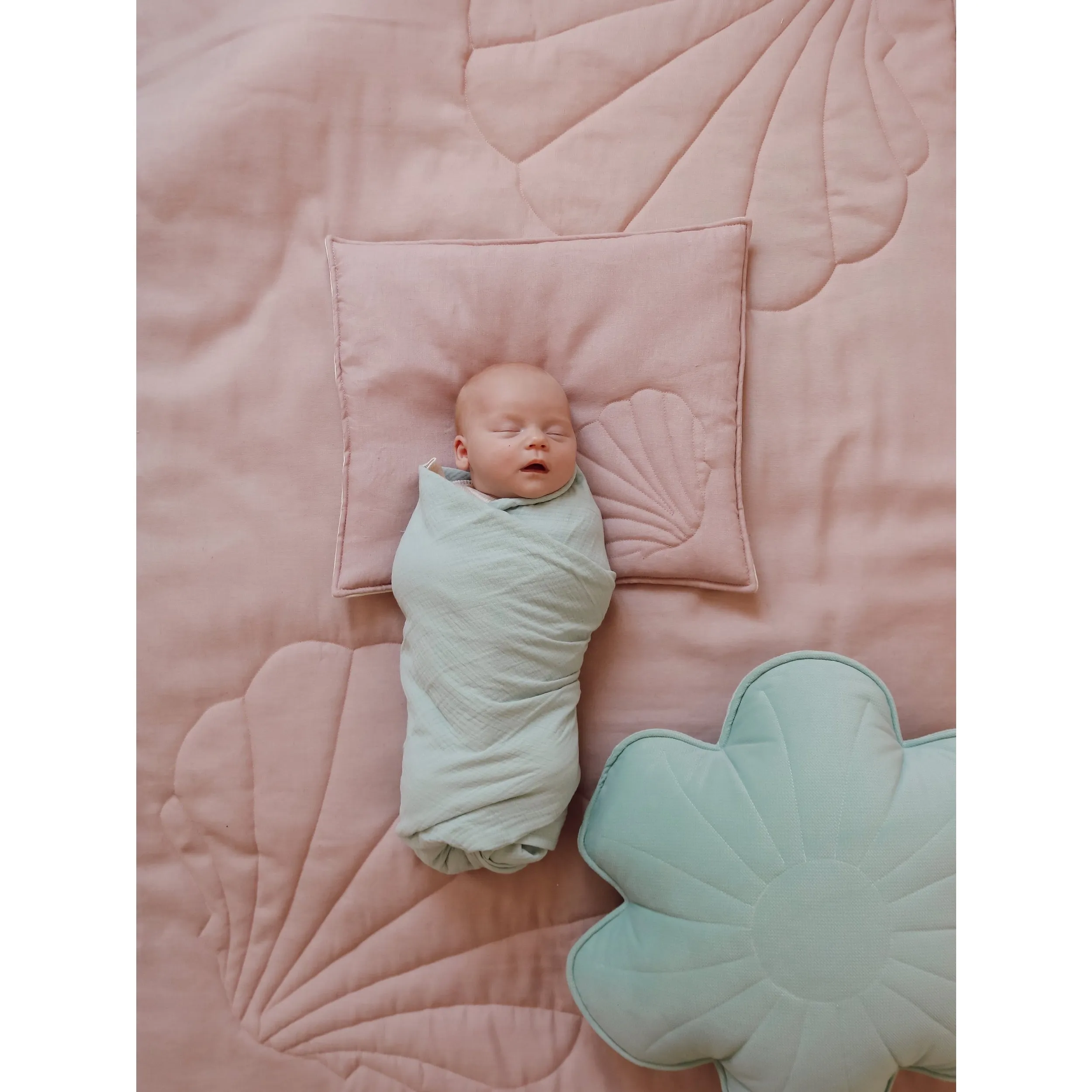 Muslin baby swaddle blanket