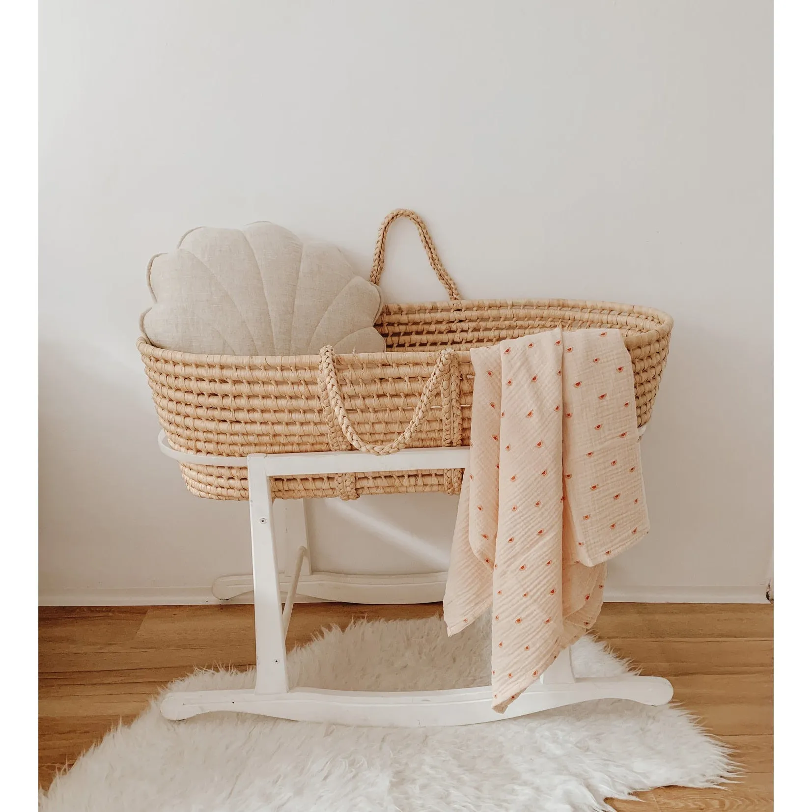 Muslin baby swaddle blanket