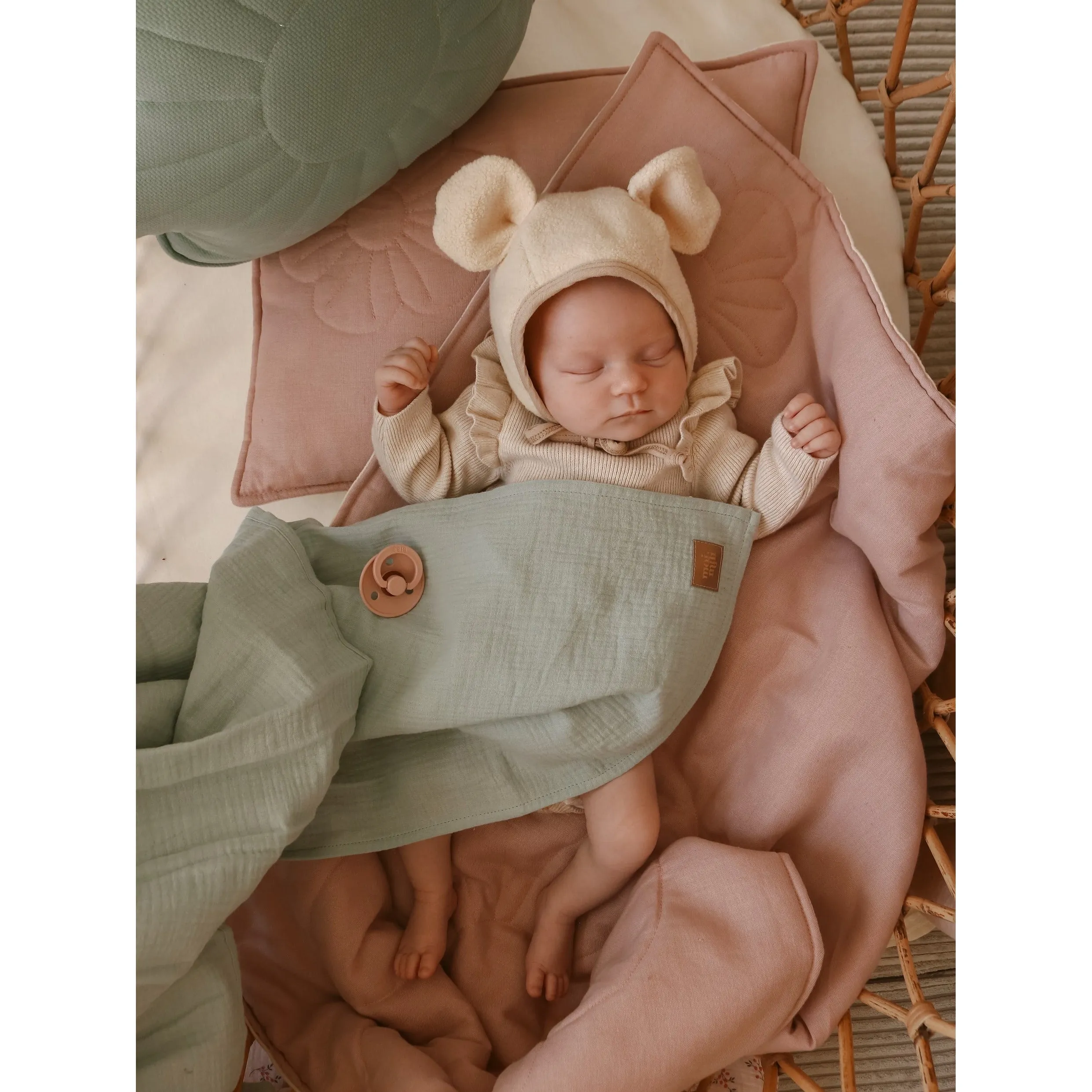 Muslin baby swaddle blanket
