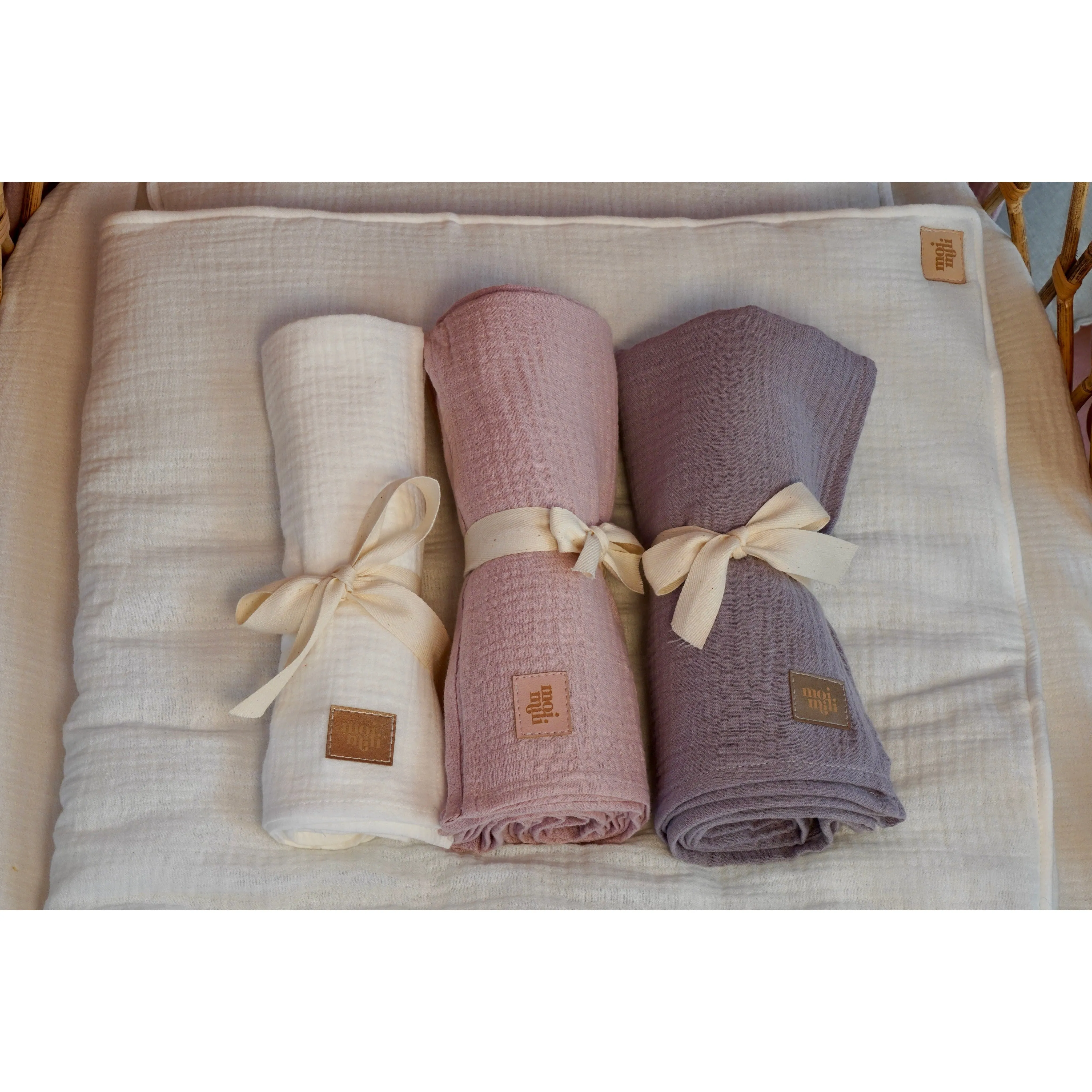 Muslin baby swaddle blanket