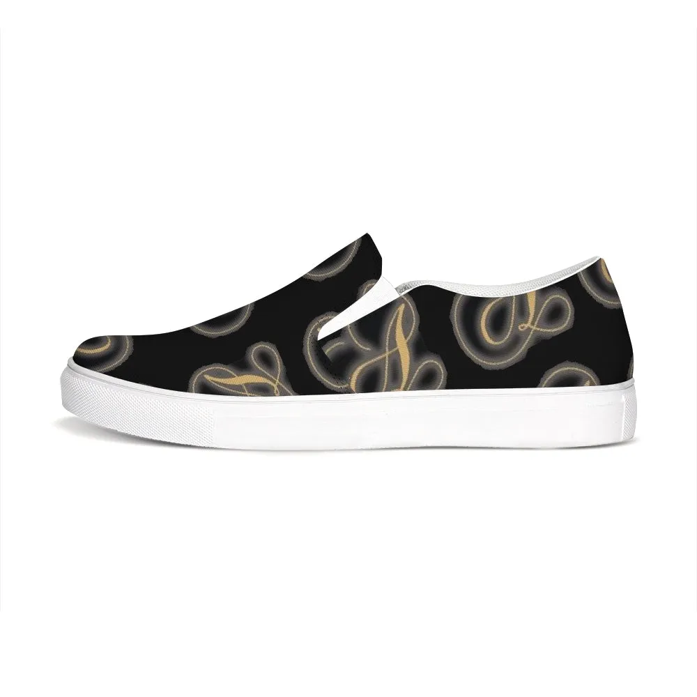 Nations of A with black background.jpg Slip-On Canvas Shoe