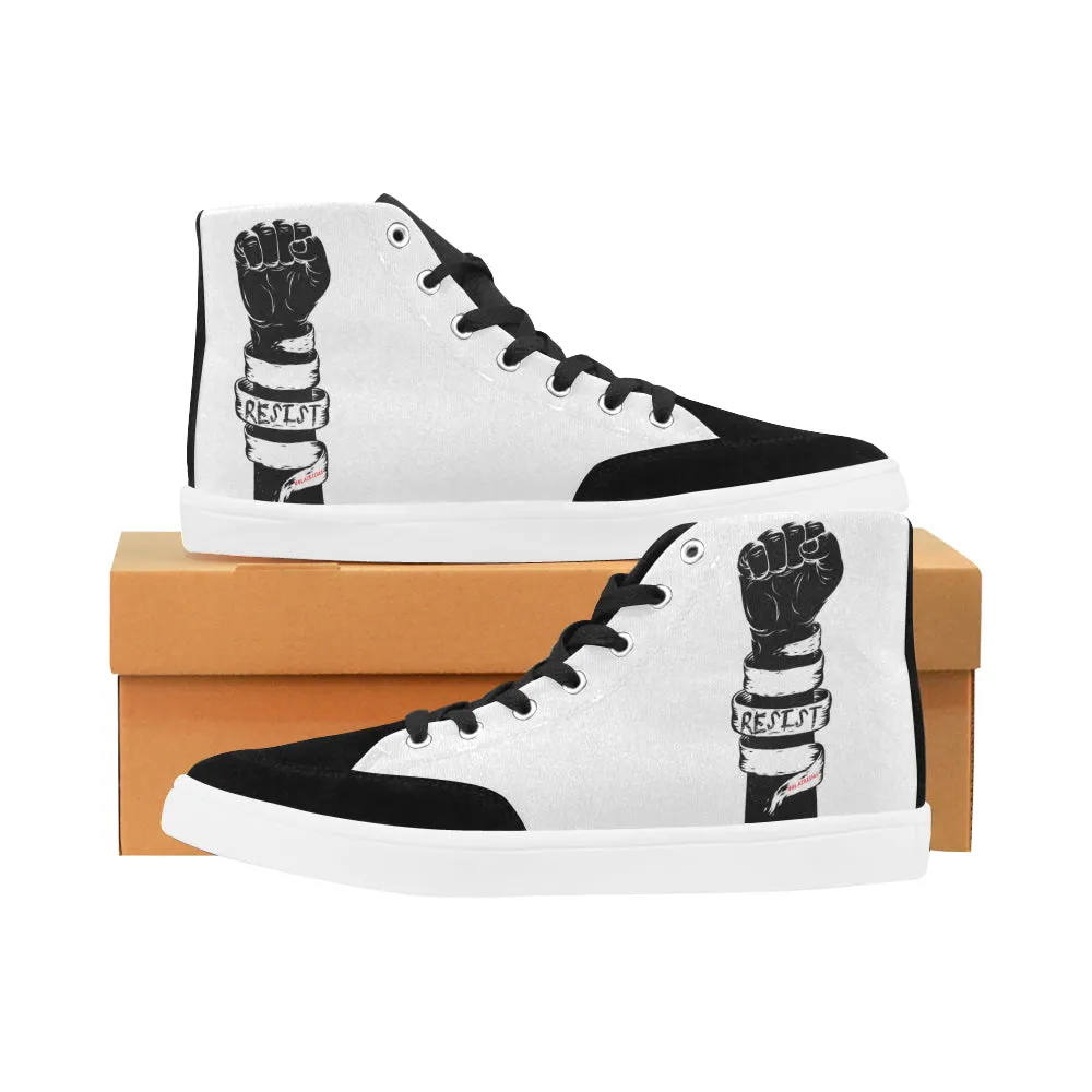 RESIST FIST MEN'S HI-TOP SHOES