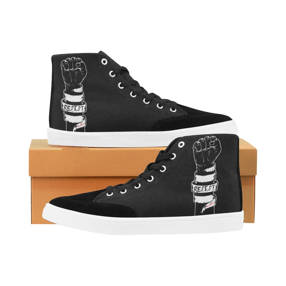 RESIST FIST MEN'S HI-TOP SHOES