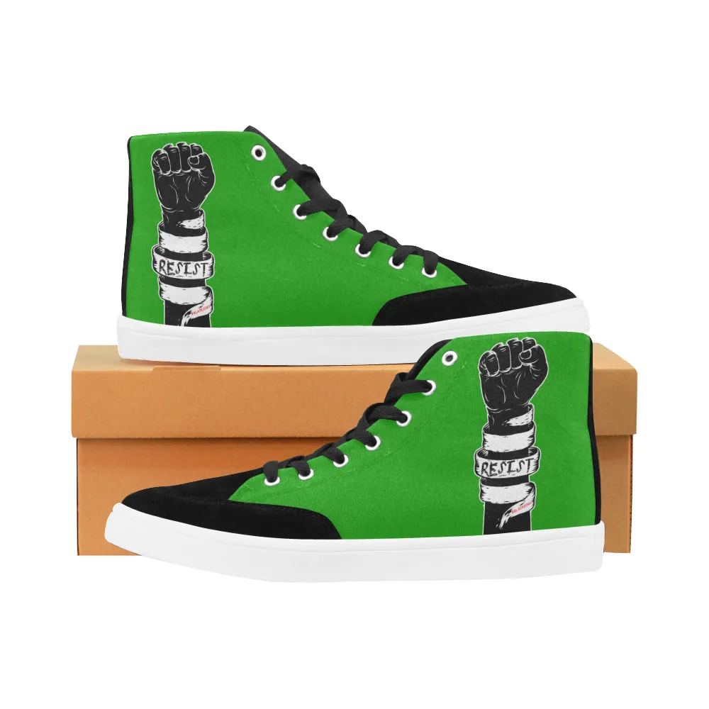 RESIST FIST MEN'S HI-TOP SHOES