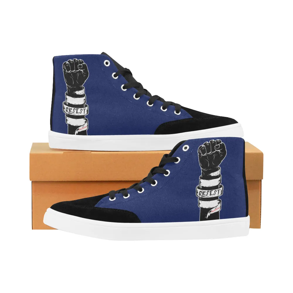 RESIST FIST MEN'S HI-TOP SHOES