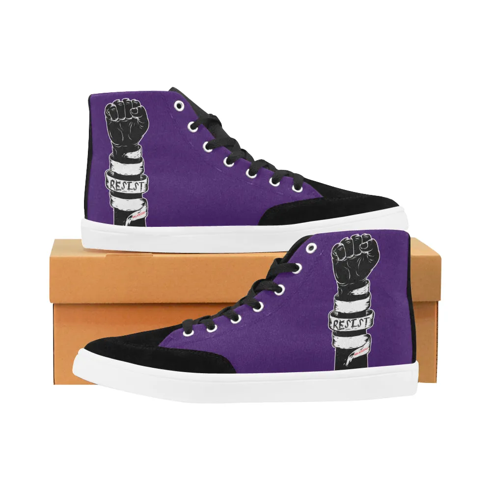 RESIST FIST MEN'S HI-TOP SHOES
