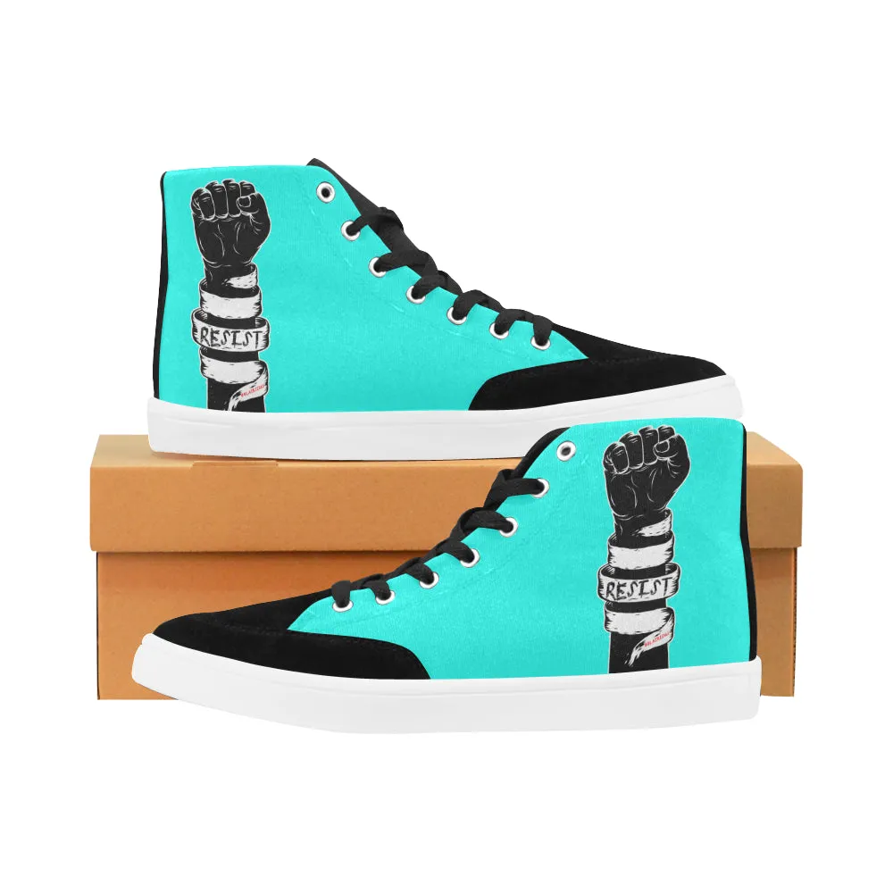 RESIST FIST MEN'S HI-TOP SHOES