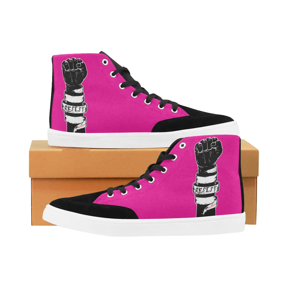 RESIST FIST MEN'S HI-TOP SHOES