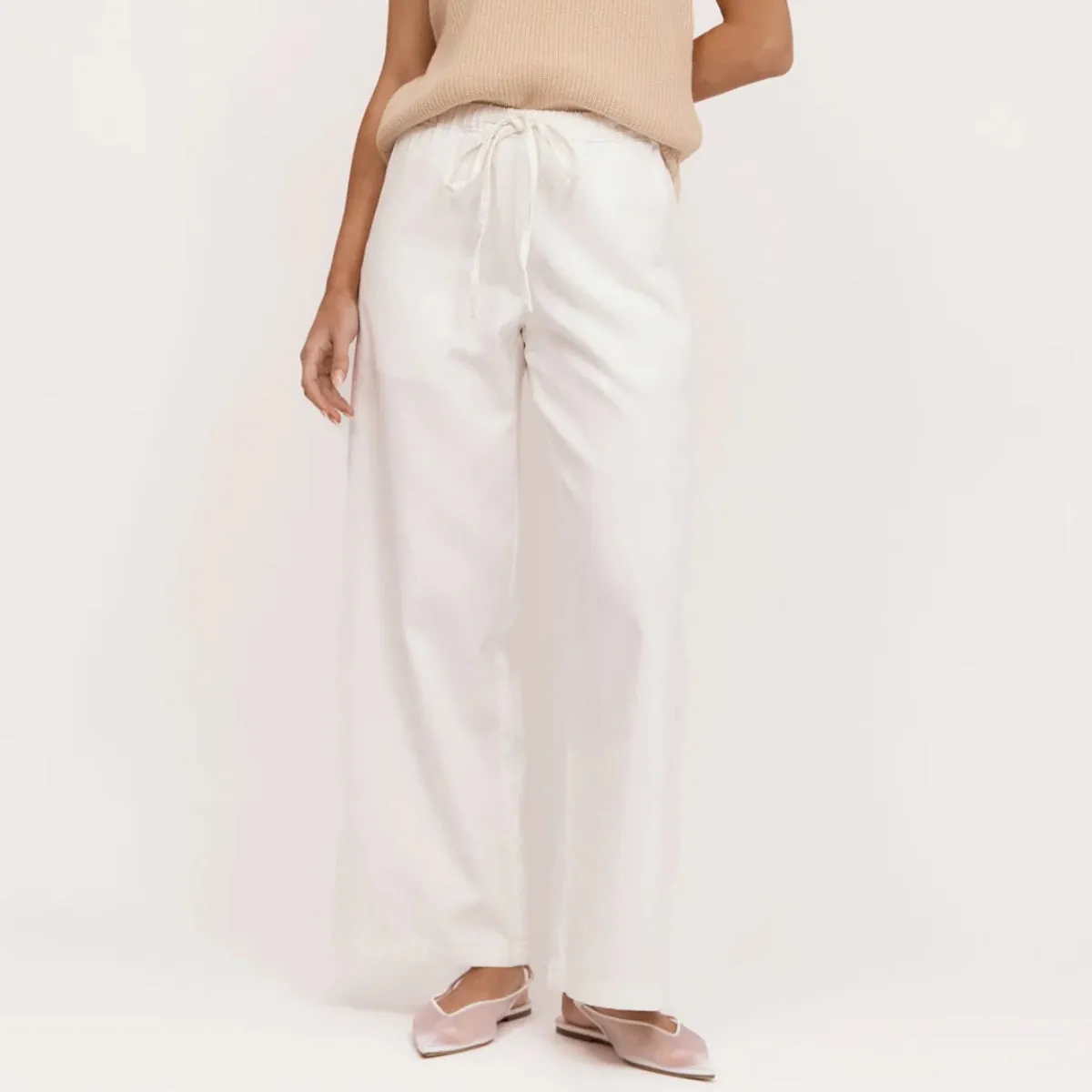 Romy Denim Pants (White)