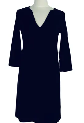 Tyler Dress Solid Ponte in Black