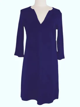 Tyler Solid Ponte in Navy