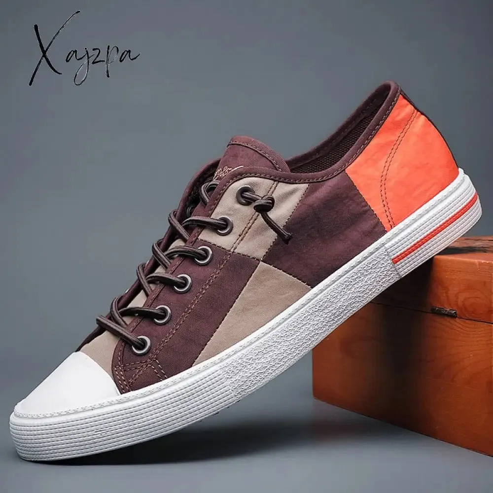 Xajzpa - Men Casual Shoes Mens Canvas Shoes for Men Shoes Men Fashion Flats Brand Fashion Men's Driving Shoes Men Sneakers